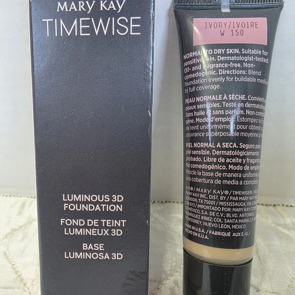 Mary Kay Timewise Luminous 3D Foundation  Ivory W  150 - Normal Dry